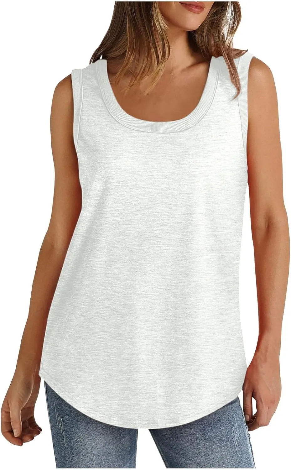 2 Pack Tank Tops for Women Athletic Spring Cami T-Shirts 2025 Racerback Basic Summer 2024 Camisole Fashion Clothes