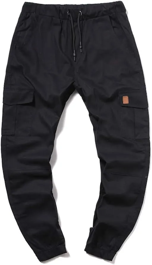 2024 Mens Fashion Joggers Pants Slim Cargo Hiking Pants Drawstring Sports Long Sweatpants Workout Sport Track Trousers
