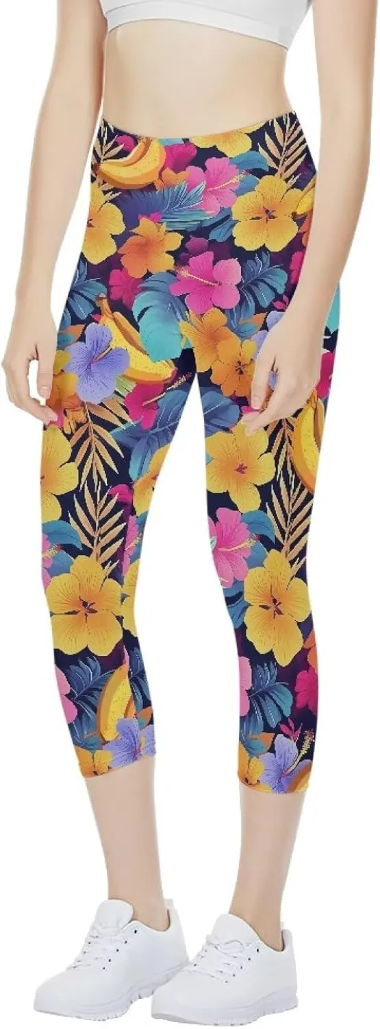 AFPANQZ Leggings for Women High Waist Work Out Yoga Pants Tight Mid Length Seamless Legging Butt Lift XS-3X Sports Wear