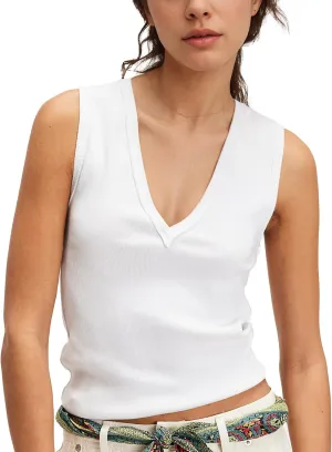 Ainangua Workout Tank Tops for Women Casual Sleeveless V Neck Ribbed Basic Shirts Summer Going Out Activewear Trendy Outfits