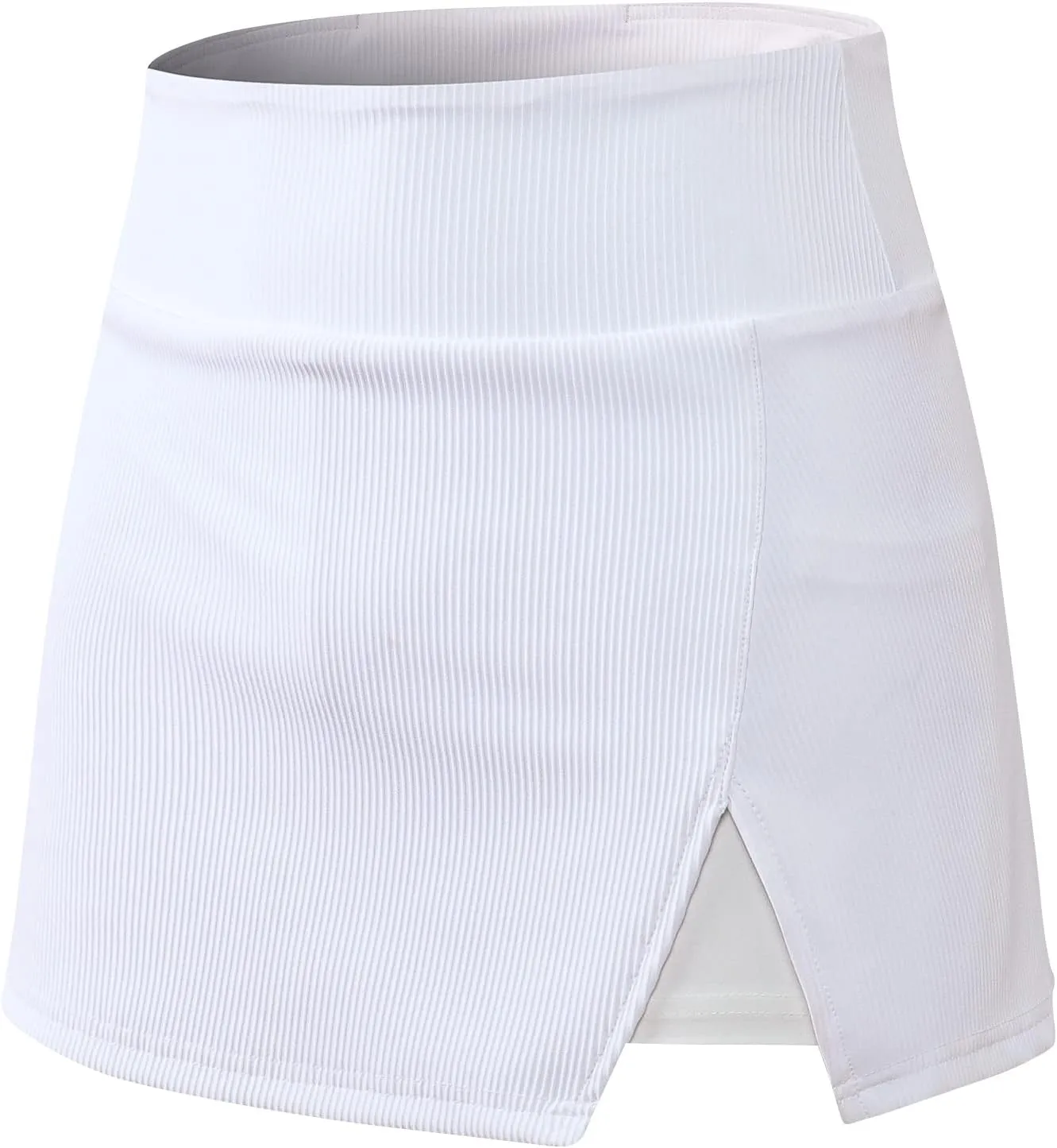 Amxiway Women's Mini Tennis Skirt with Shorts Golf Skort High Waisted Slit Bodycon Athletic Workout Skorts