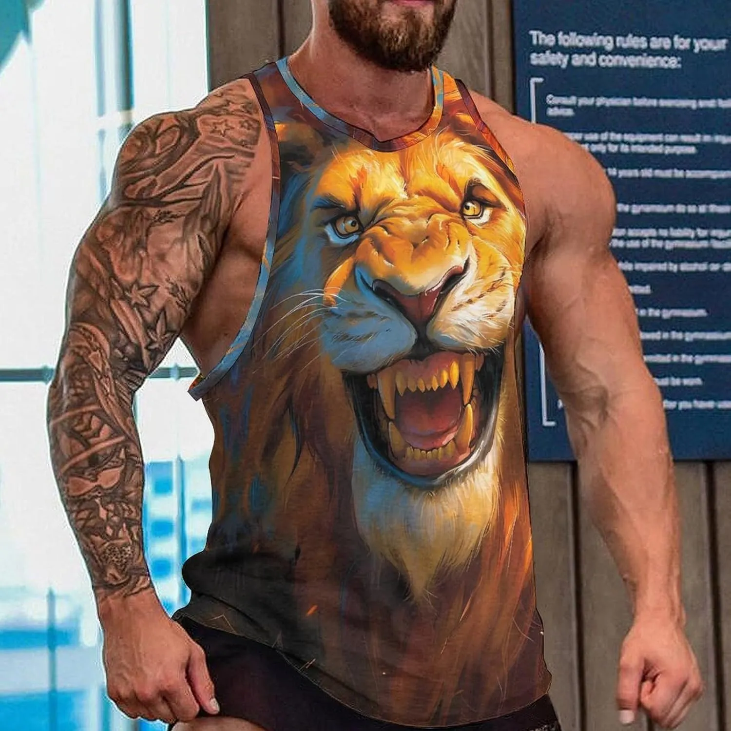 Big and Tall Tank Tops for Men Cropped Sleeveless Undershirt Men Workout Tank Tops