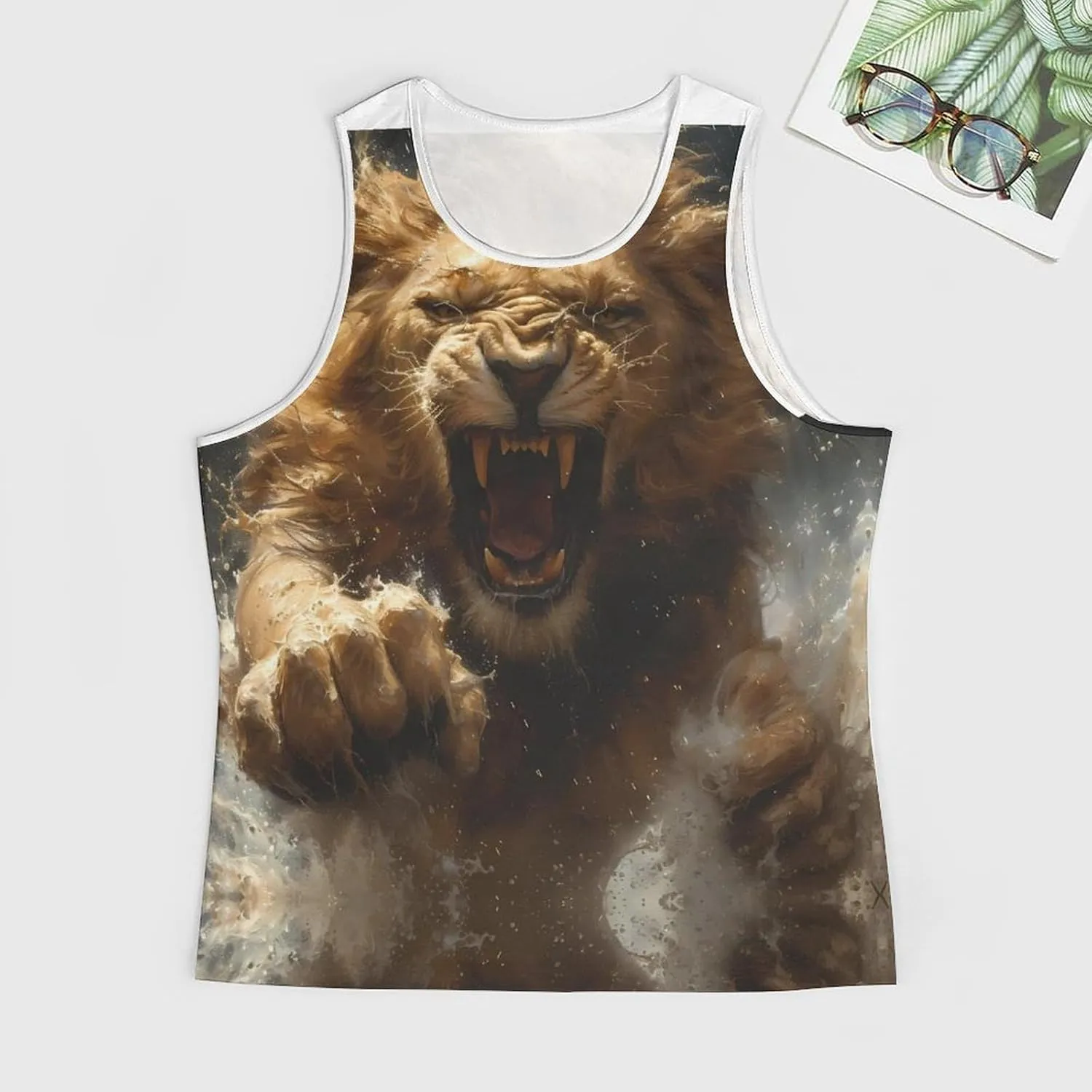 Big and Tall Tank Tops for Men Cropped Sleeveless Undershirt Men Workout Tank Tops
