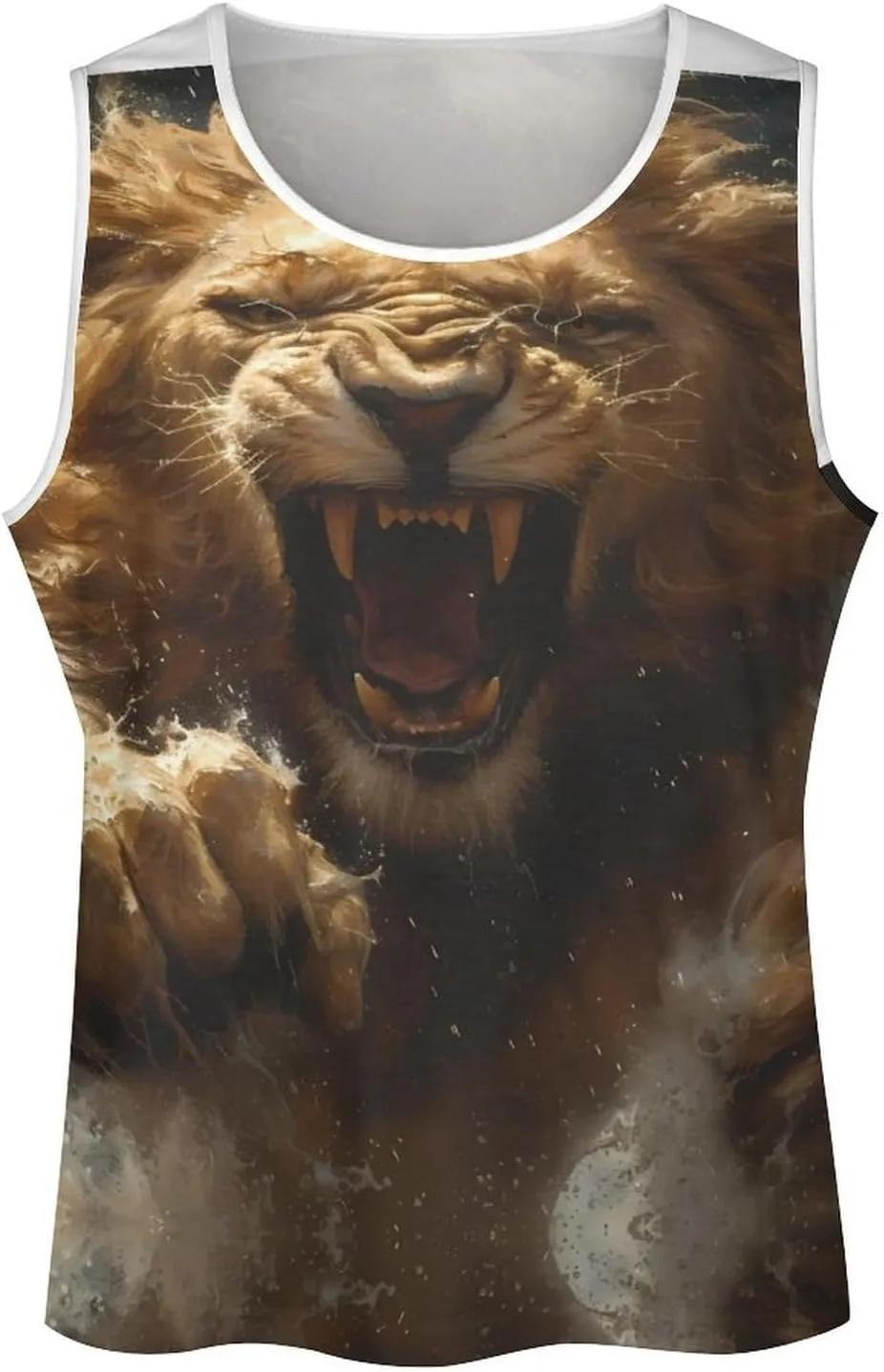 Big and Tall Tank Tops for Men Cropped Sleeveless Undershirt Men Workout Tank Tops