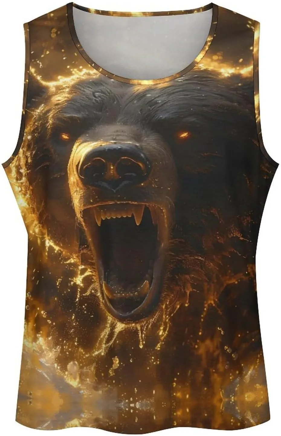 Big and Tall Tank Tops for Men Cropped Sleeveless Undershirt Men Workout Tank Tops