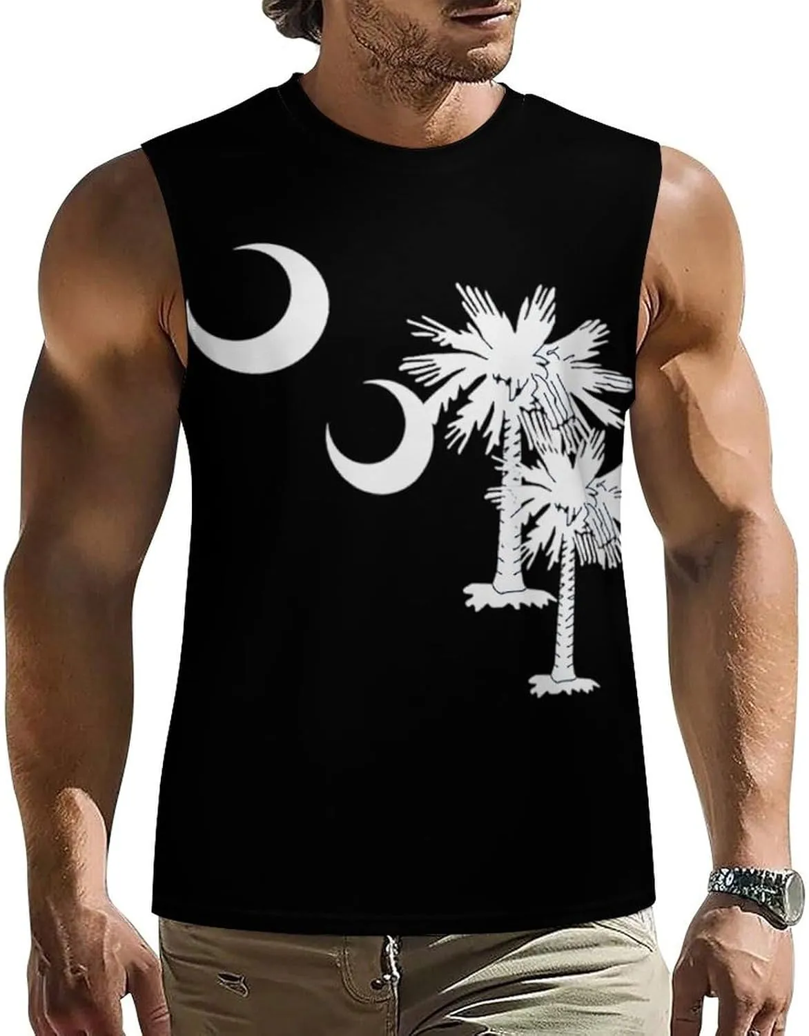 Bolivia-Flag Mens Sleeveless Tank Tops Workout Muscle Gym T-Shirts Slim Fit Crew Neck Tee Tops