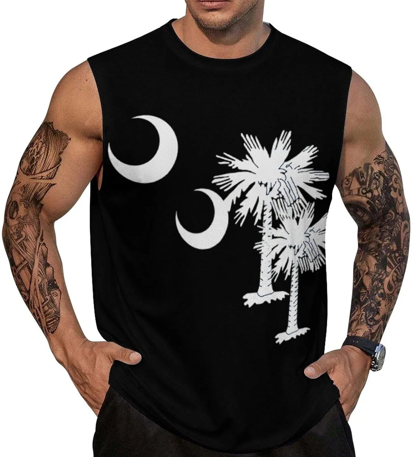 Bolivia-Flag Mens Sleeveless Tank Tops Workout Muscle Gym T-Shirts Slim Fit Crew Neck Tee Tops