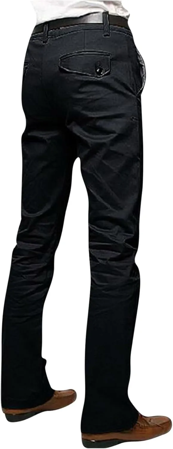 Business Casual Slacks Men's Golf Pants Casual Business Work Skinny Fit Dress Lightweight Trousers with Pockets