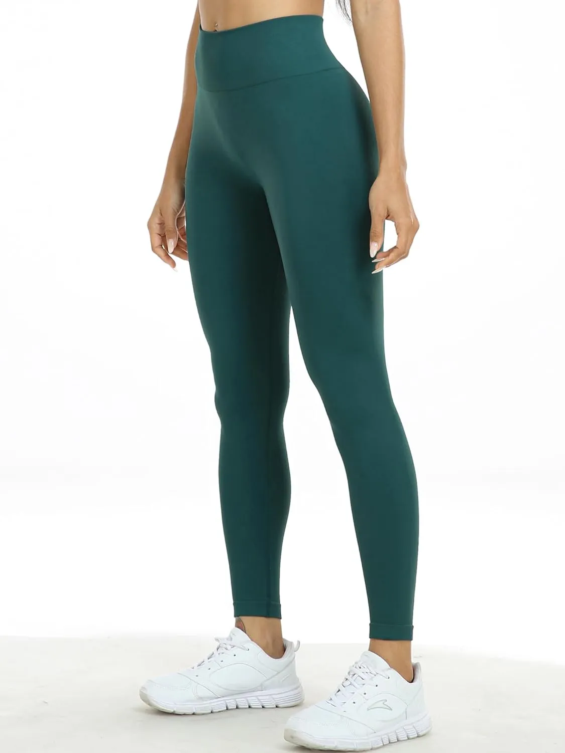 CADMUS High Waist Workout Pants with Pockets Tummy Control Yoga Running Leggings Capri for Women