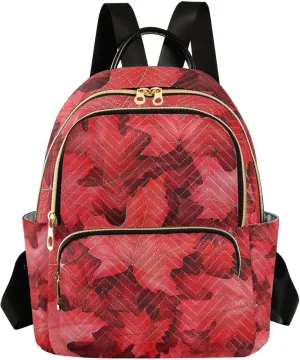 Canada Maple Leaf 14 Inch convertible, fashion laptop backpack women backpack diaper bag for ladies,teen girls