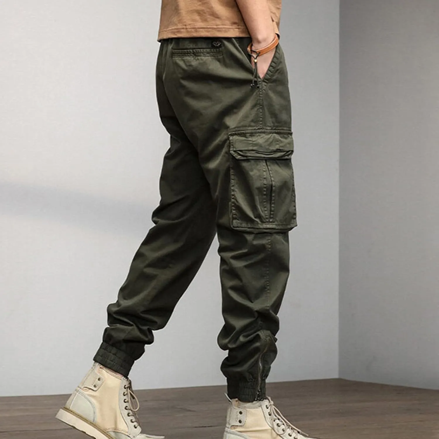 Cargo Sweatpants for Men Big and Tall Men Outdoor Cargo Pant Relaxed Fit Sport Pants Lightweight Tactical Pant Hiking