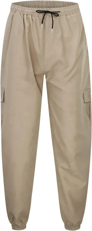 Cargo Sweatpants for Men Relaxed Fit Stretch Waist Athletic Joggers Casual Plus Size Solid Drawstring Athletic Chino Pants