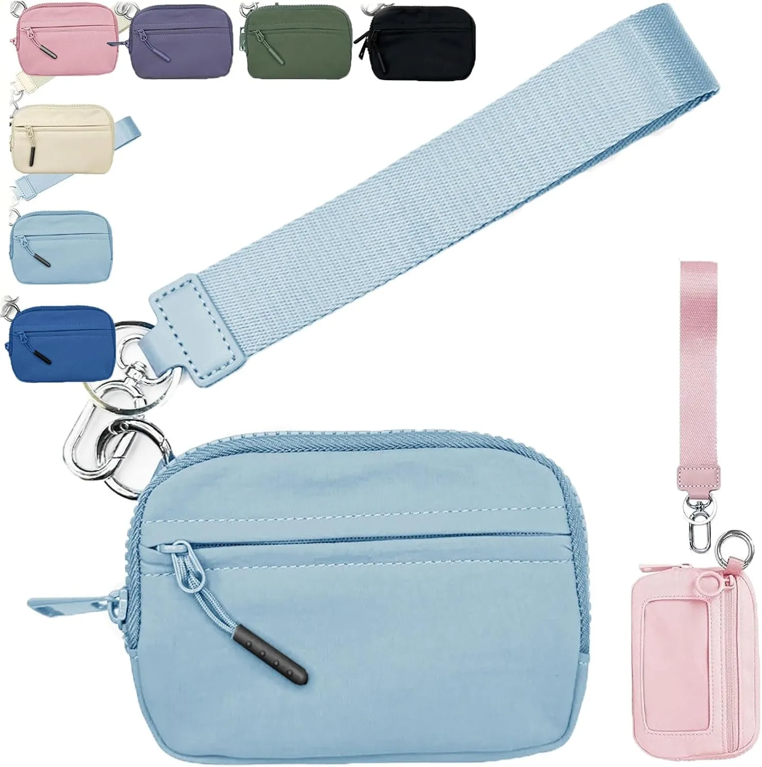 Corelration The Wallet 2nd Gen, Wristlet Wallets for Women, Compact Zippered Card Case With Id Window/Hand strap
