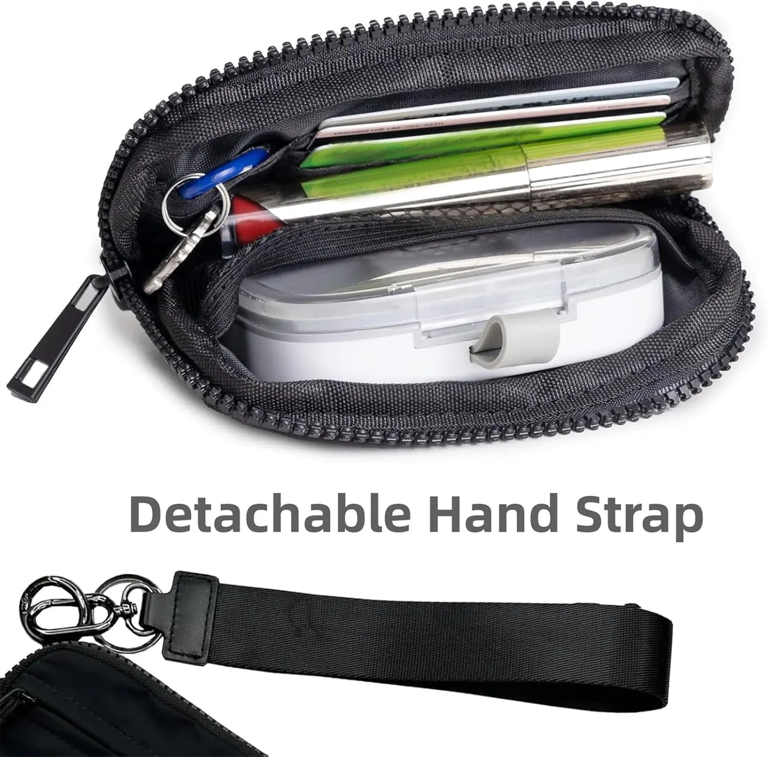 Corelration The Wallet 2nd Gen, Wristlet Wallets for Women, Compact Zippered Card Case With Id Window/Hand strap