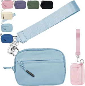 Corelration The Wallet 2nd Gen, Wristlet Wallets for Women, Compact Zippered Card Case With Id Window/Hand strap