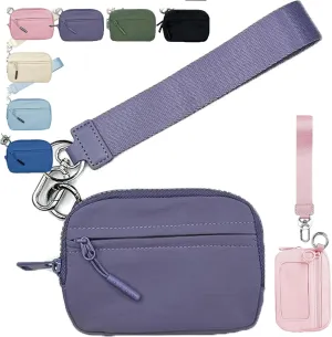 Corelration The Wallet 2nd Gen, Wristlet Wallets for Women, Compact Zippered Card Case With Id Window/Hand strap