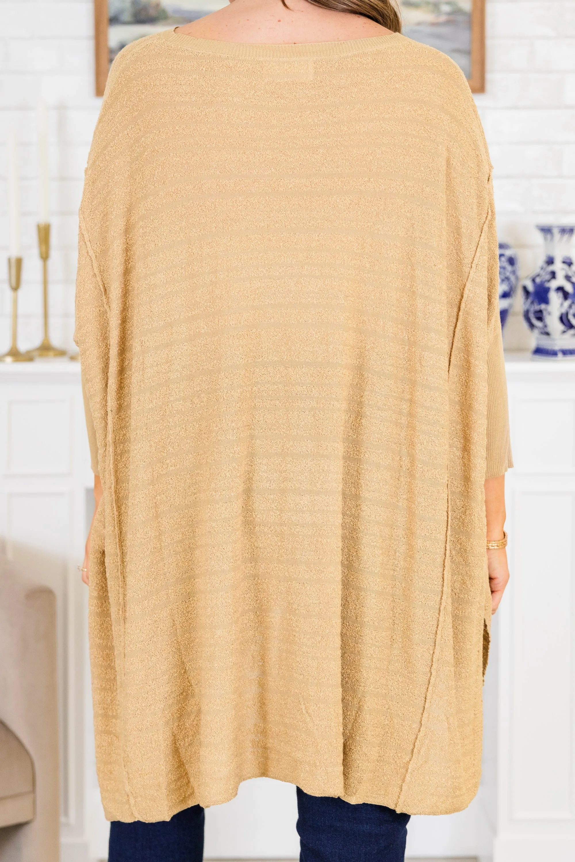 Cozy Cues Top, Taupe