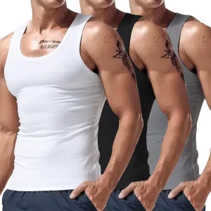 Crewneck Sweatshirts Women Color Slim Fit Summer Fitness Sports 3pc Vest Moisture Wicking Muscle Sleeveless Shirts