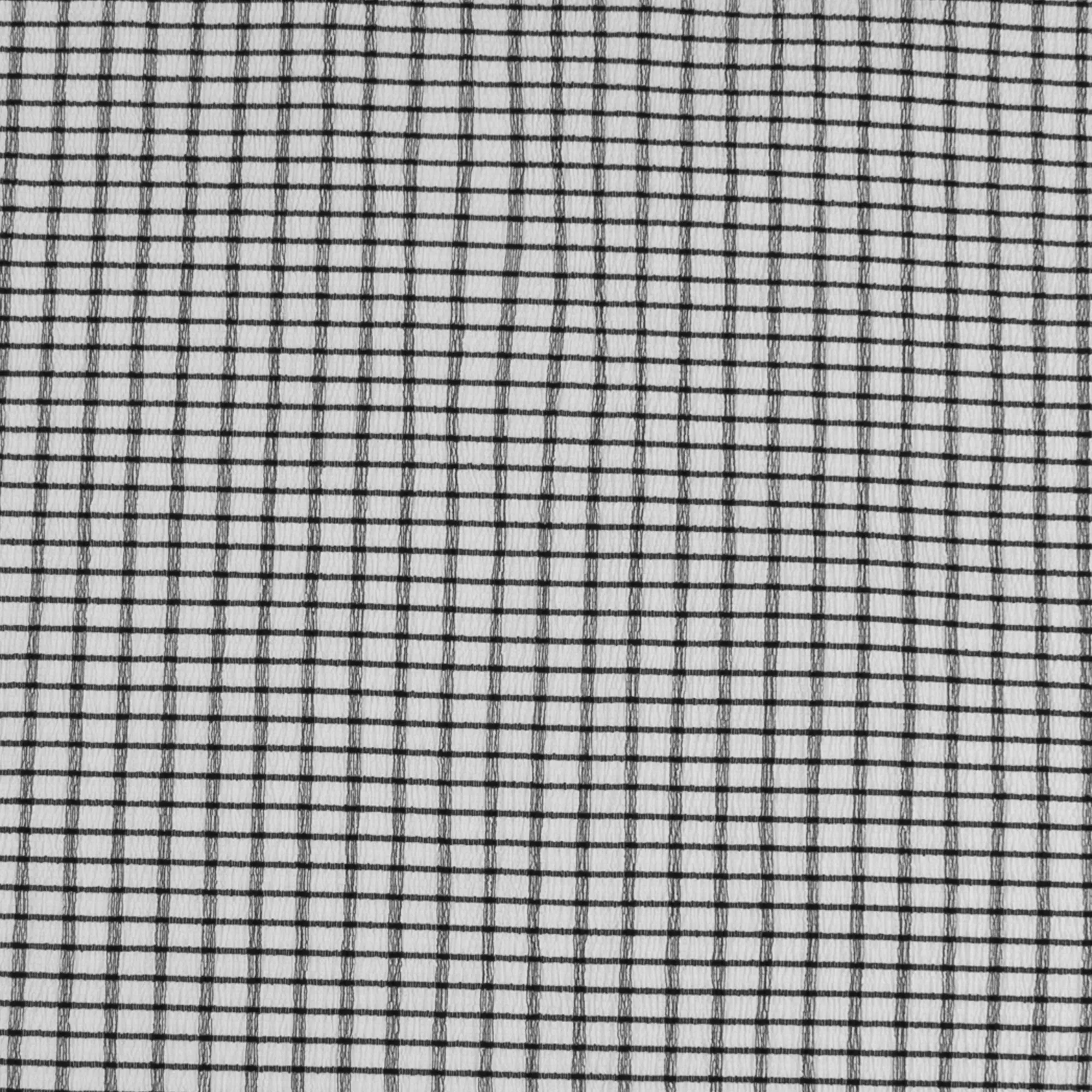 Crinkled Polyester - MILA - 019 - Black & White