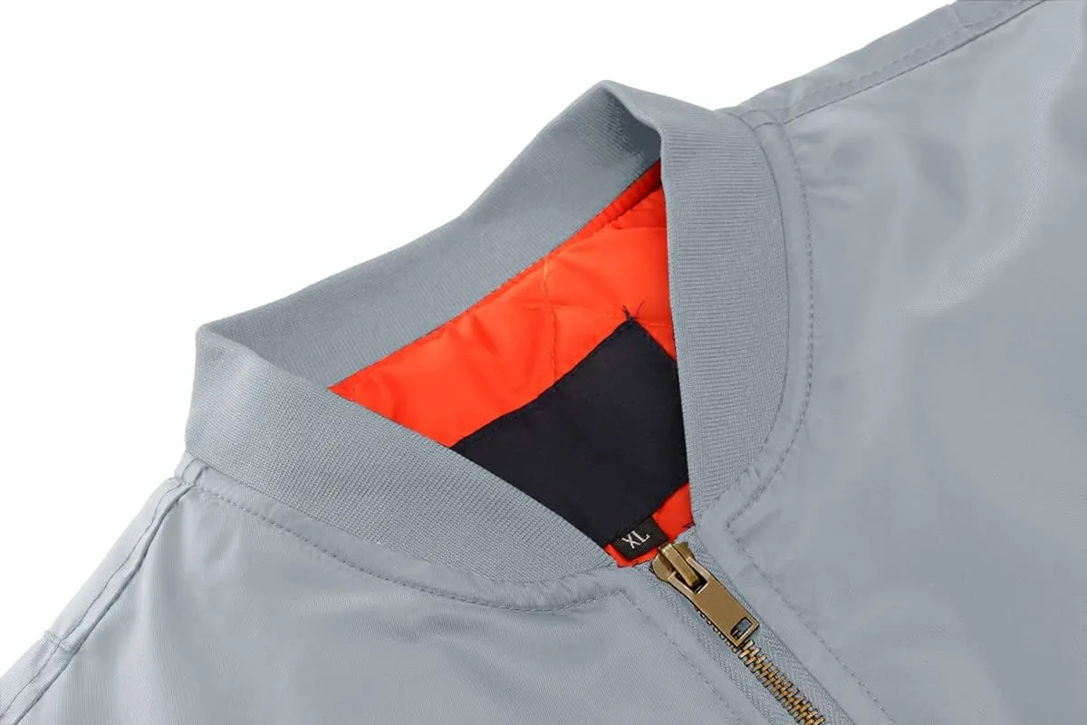 CRYSULLY Men's Jacket-Fall Winter Thicken Windbreakers Bomber Jackets Padded Coats