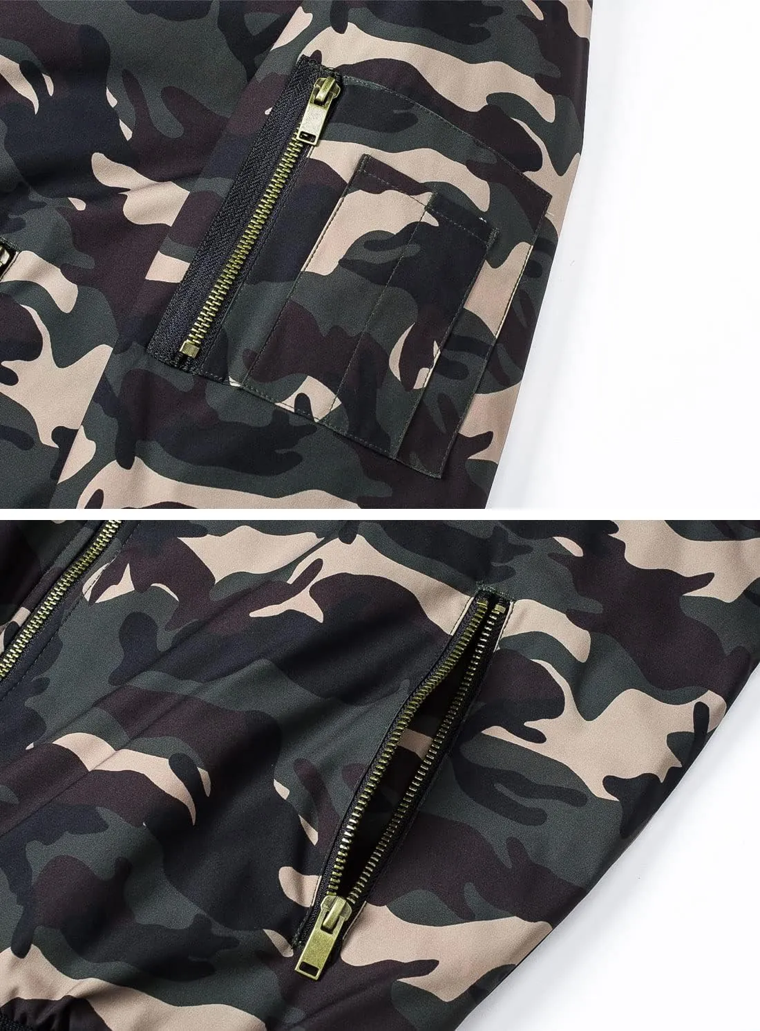 CRYSULLY Men's Jacket-Fall Winter Thicken Windbreakers Bomber Jackets Padded Coats