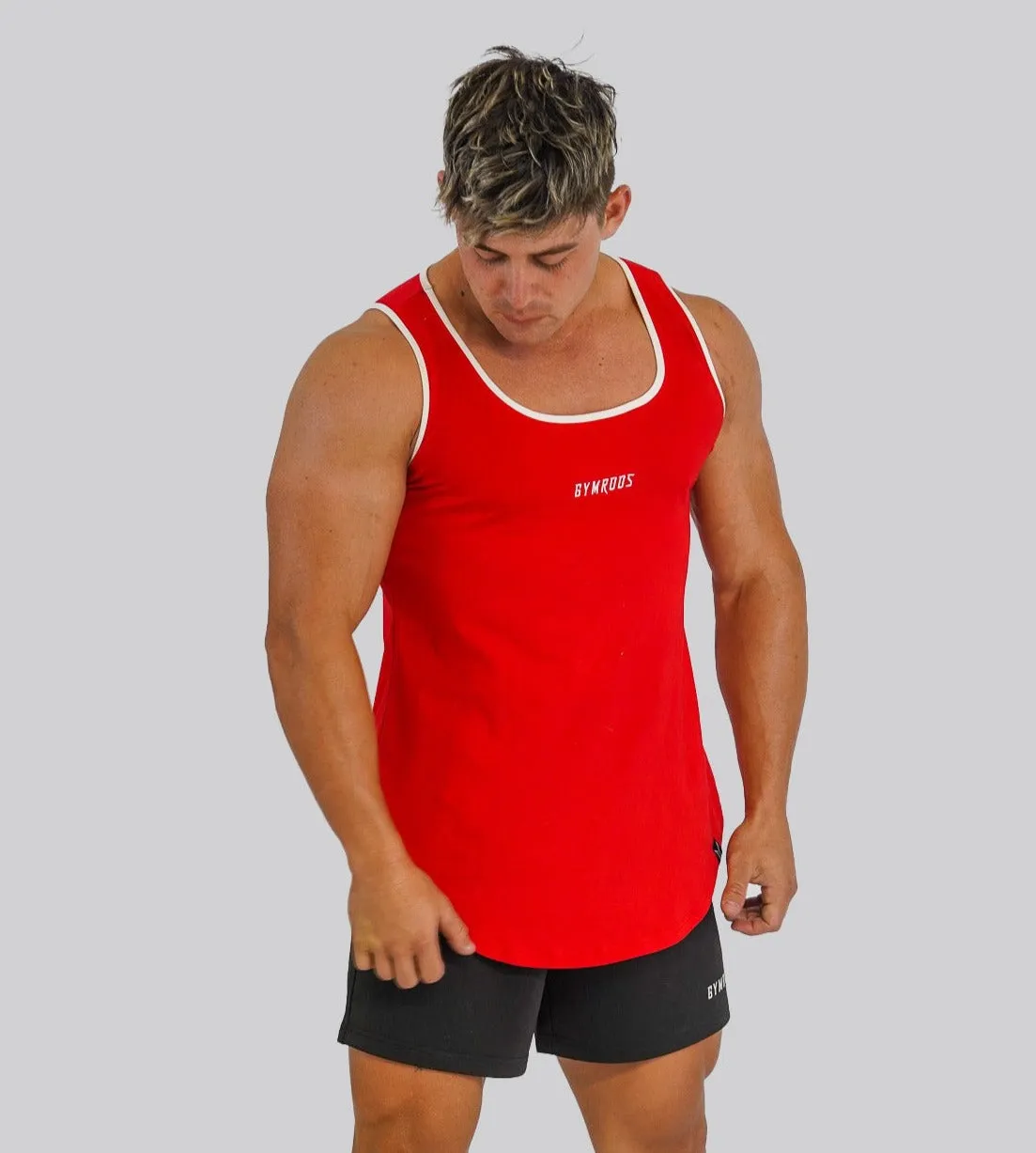 Culture Fitted Tank - Red