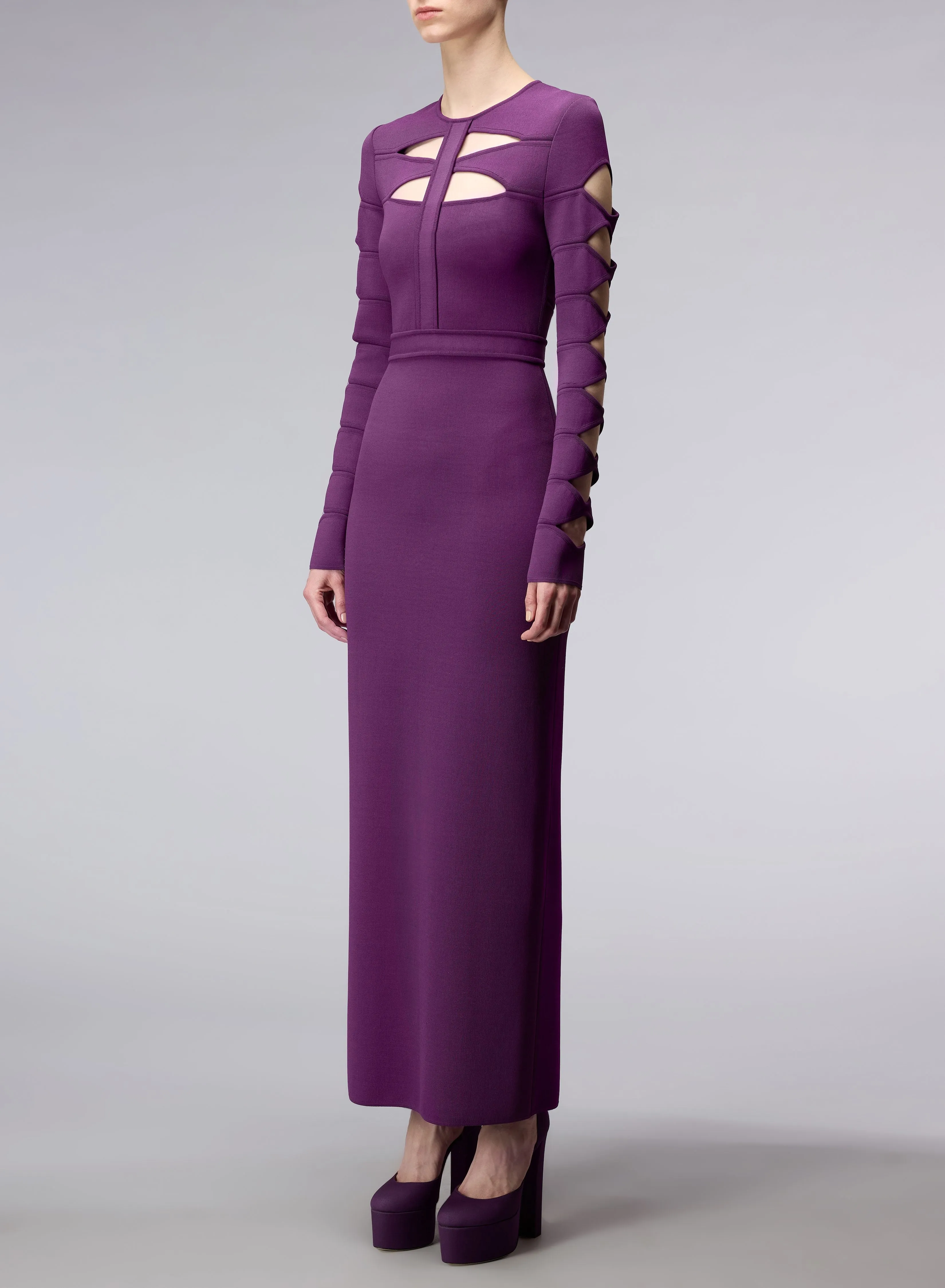 Cut-Out Knit Dress