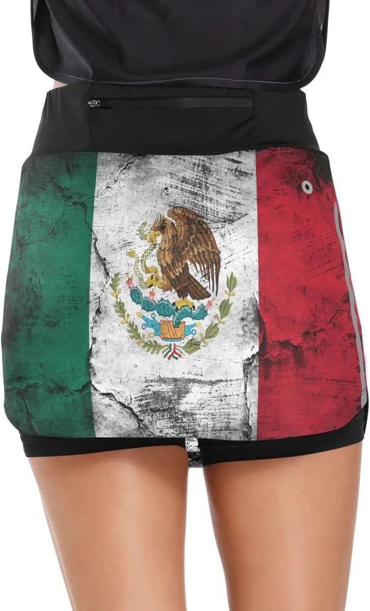 Cute Three Gnome Independence Day Women's Golf Tennis Skort Classic Athletic Skirt Everyday Casual Skort with Pockets