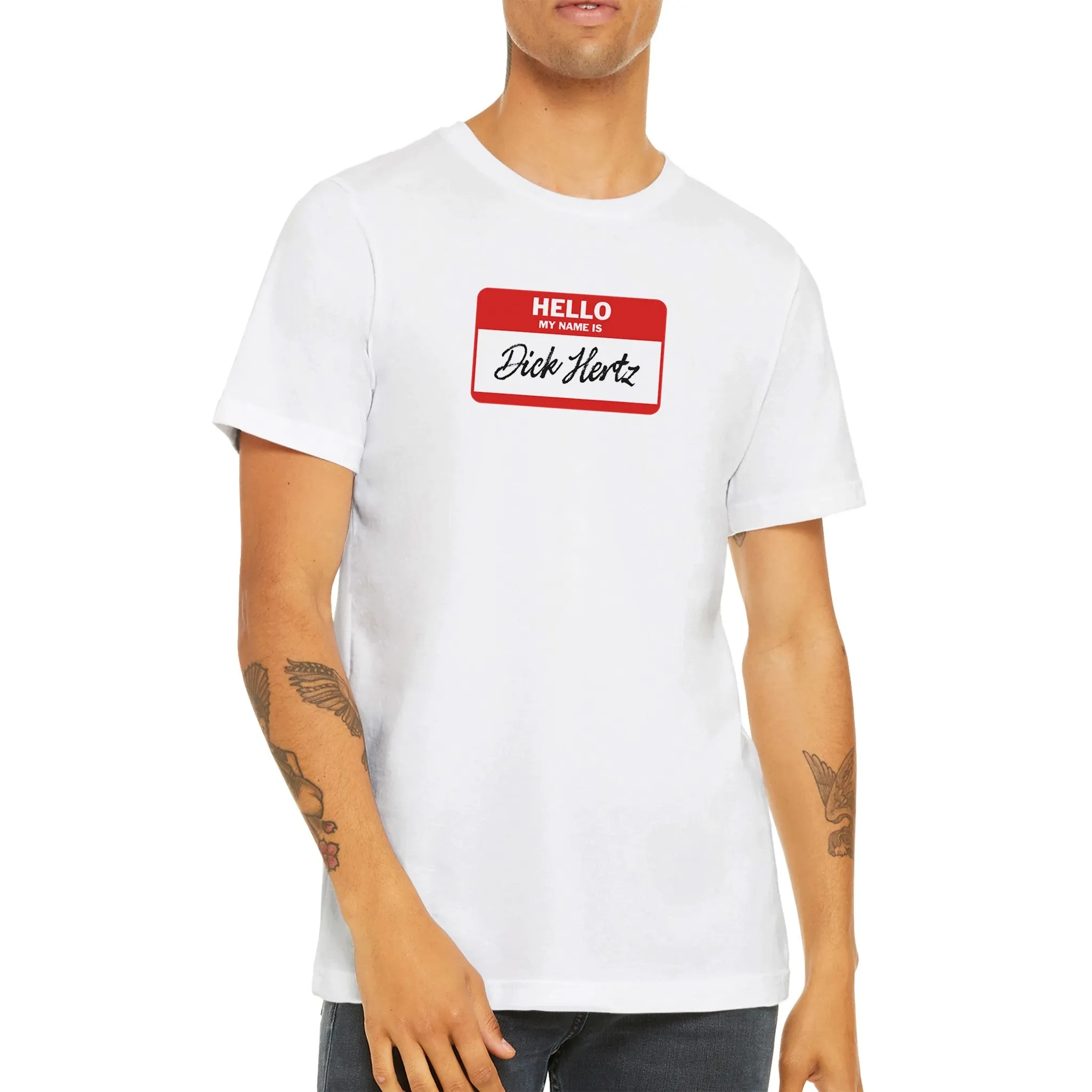 Dick Hertz  -  Premium Unisex Crewneck T-shirt