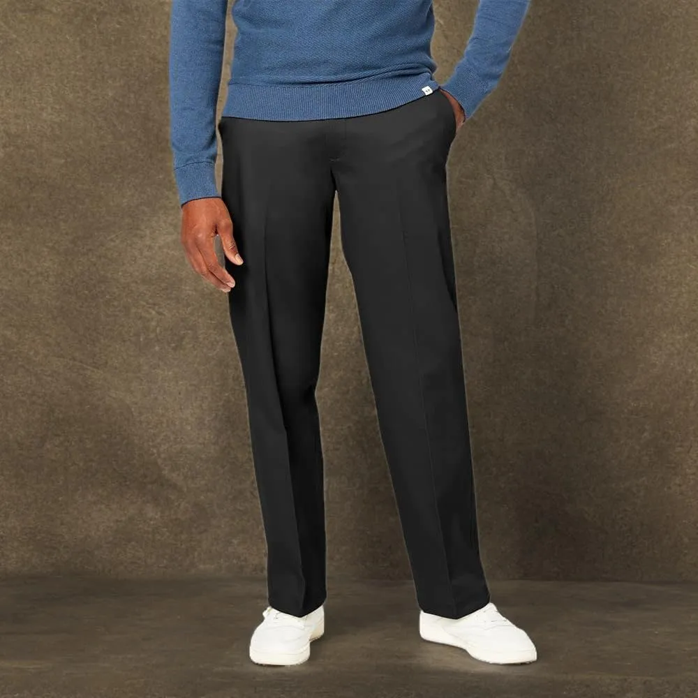 DOCKERS Mens Relaxed Fit Signature Khaki Lux Cotton Stretch Pants