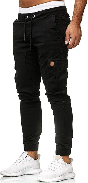 DuDubaby Men's Sports Casual Jogging Trousers Lightweight Hiking Work Pants Outdoor Pant