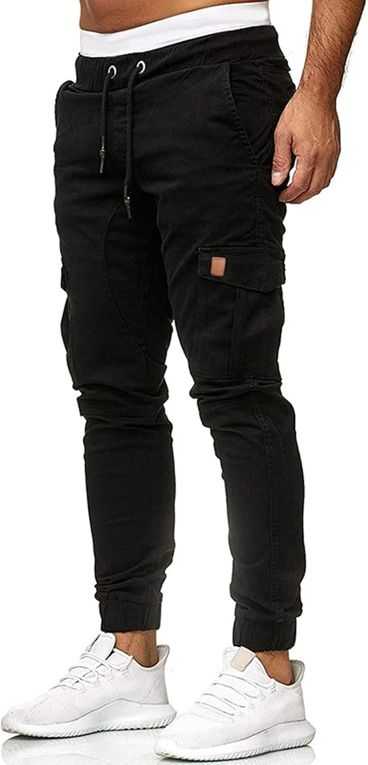 DuDubaby Men's Sports Casual Jogging Trousers Lightweight Hiking Work Pants Outdoor Pant