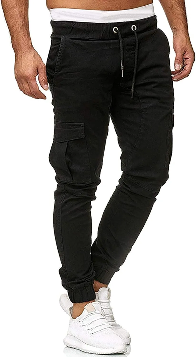 DuDubaby Men's Sports Casual Jogging Trousers Lightweight Hiking Work Pants Outdoor Pant