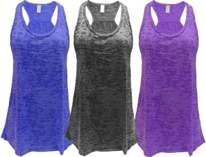 Epic MMA Gear Flowy Racerback Tank Top, Regular and Plus Sizes Pack of 3