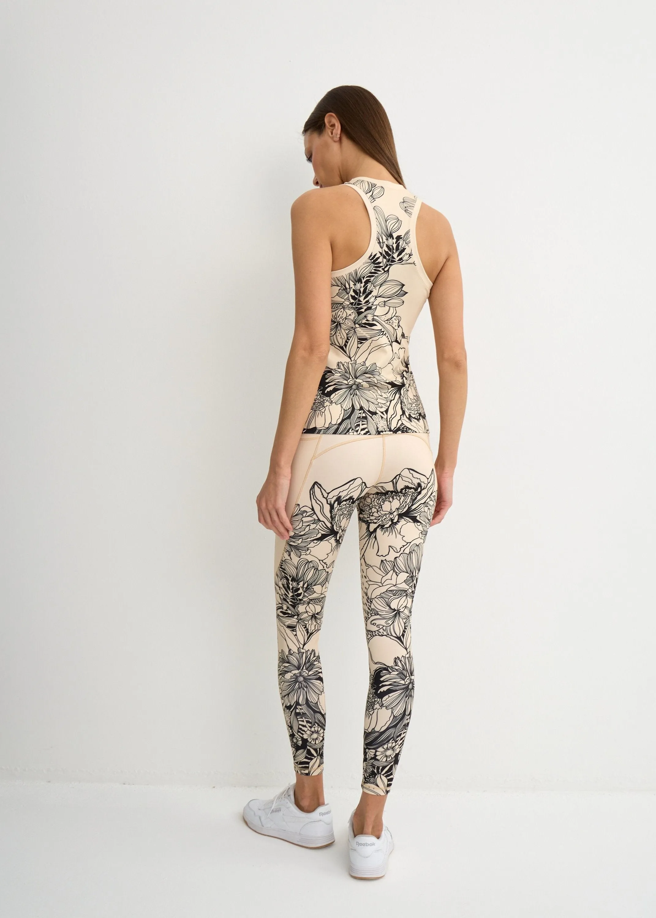 Flower Print Tank Top for Women  Yoga, Fitness & Street Style