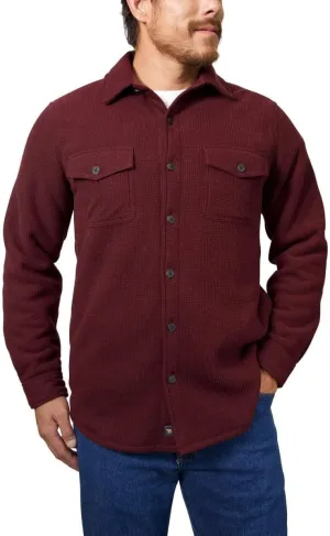 Freedom Foundry Men's Plaid Fleece Jackets Super Plush Sherpa Lined Jacket Shirt
