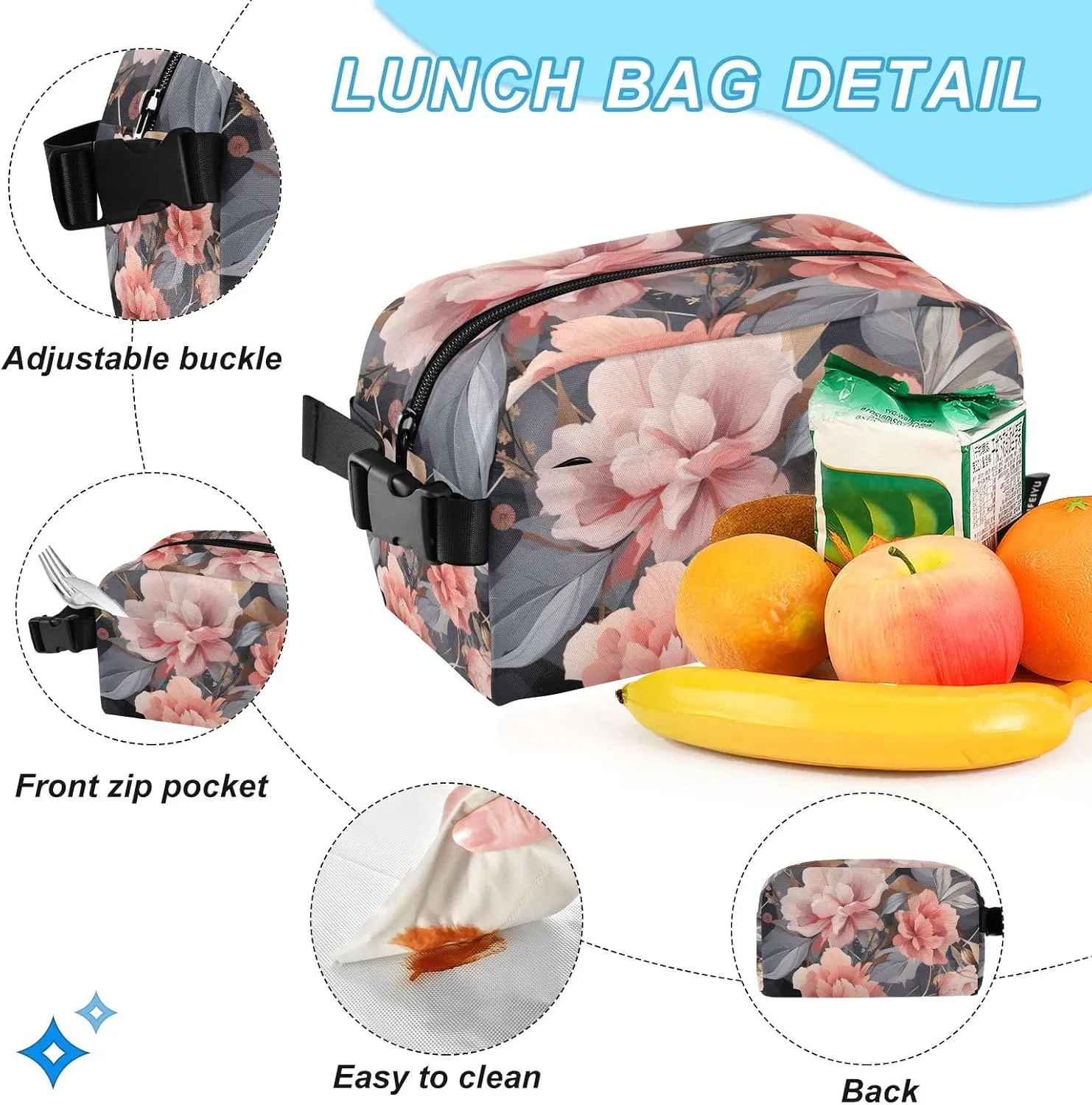 GAIGEO Floral Geometric Lightweight Backpack with Matching Lunch Boxes, School Bag, School Backpack, Backpacks for Kids