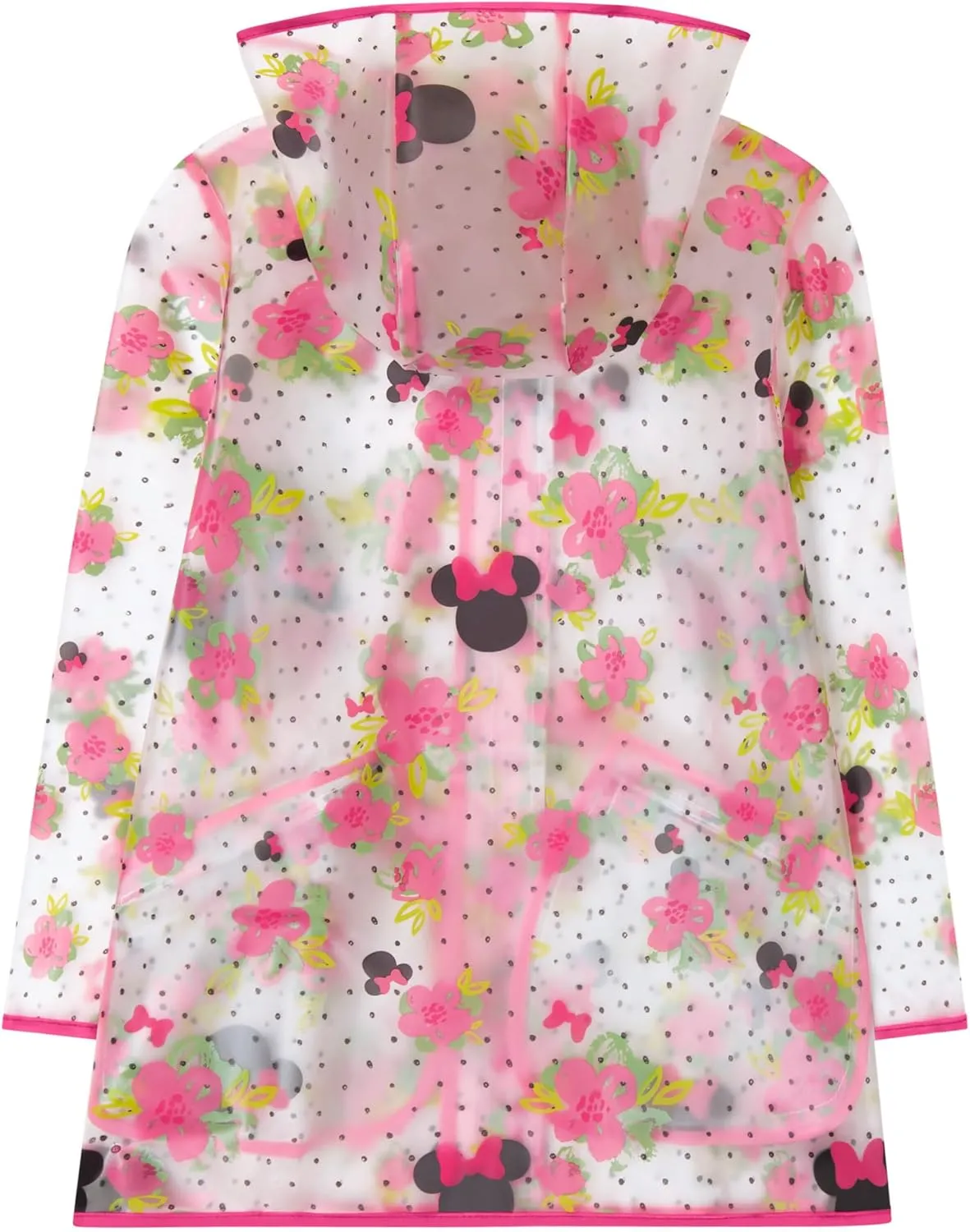 Girls Rain Coat Disney Minnie, Mickey Mouse, Princess, Nickelodeon Paw Patrol for Kids 2-7 Years