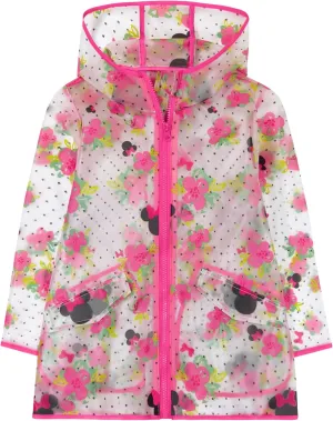 Girls Rain Coat Disney Minnie, Mickey Mouse, Princess, Nickelodeon Paw Patrol for Kids 2-7 Years