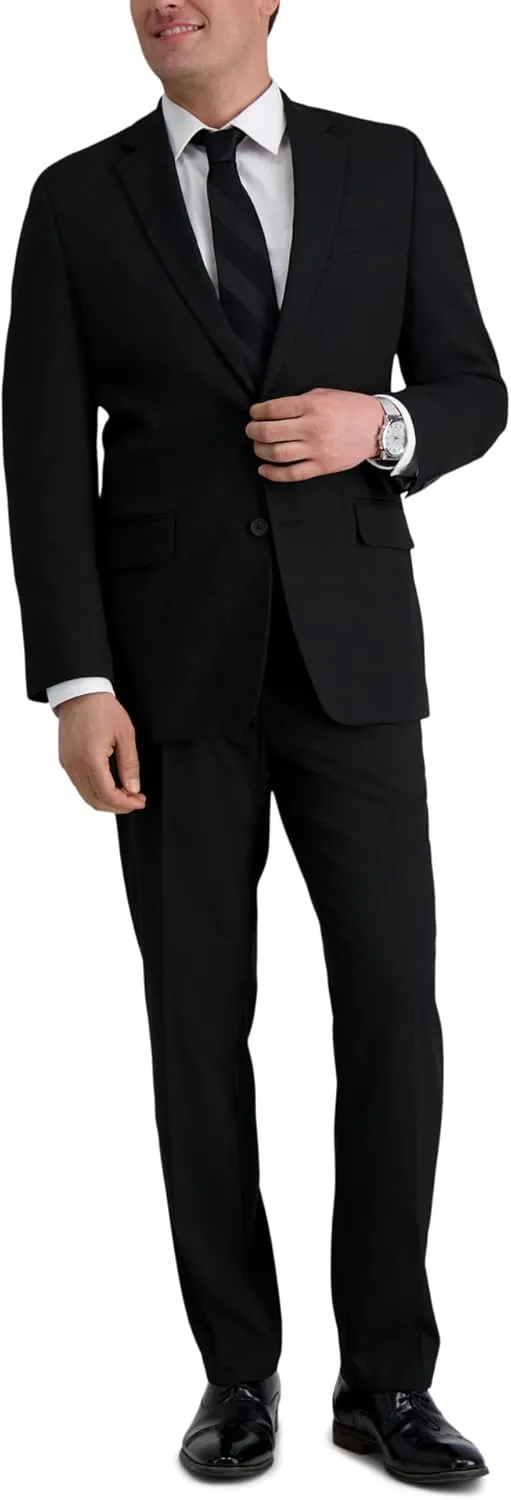 Haggar Mens JMH Premium Stretch Tailored Fit Suit Separates - Pants and Jackets