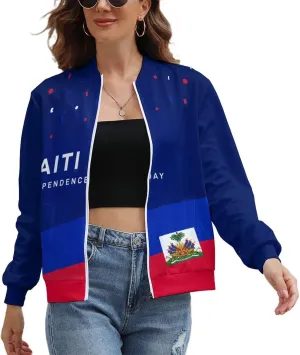 Haiti Flag Womens Zip Up Hoodies Cute Jackets Oversized Sweatshirts Fall Outfits Winter Clothes