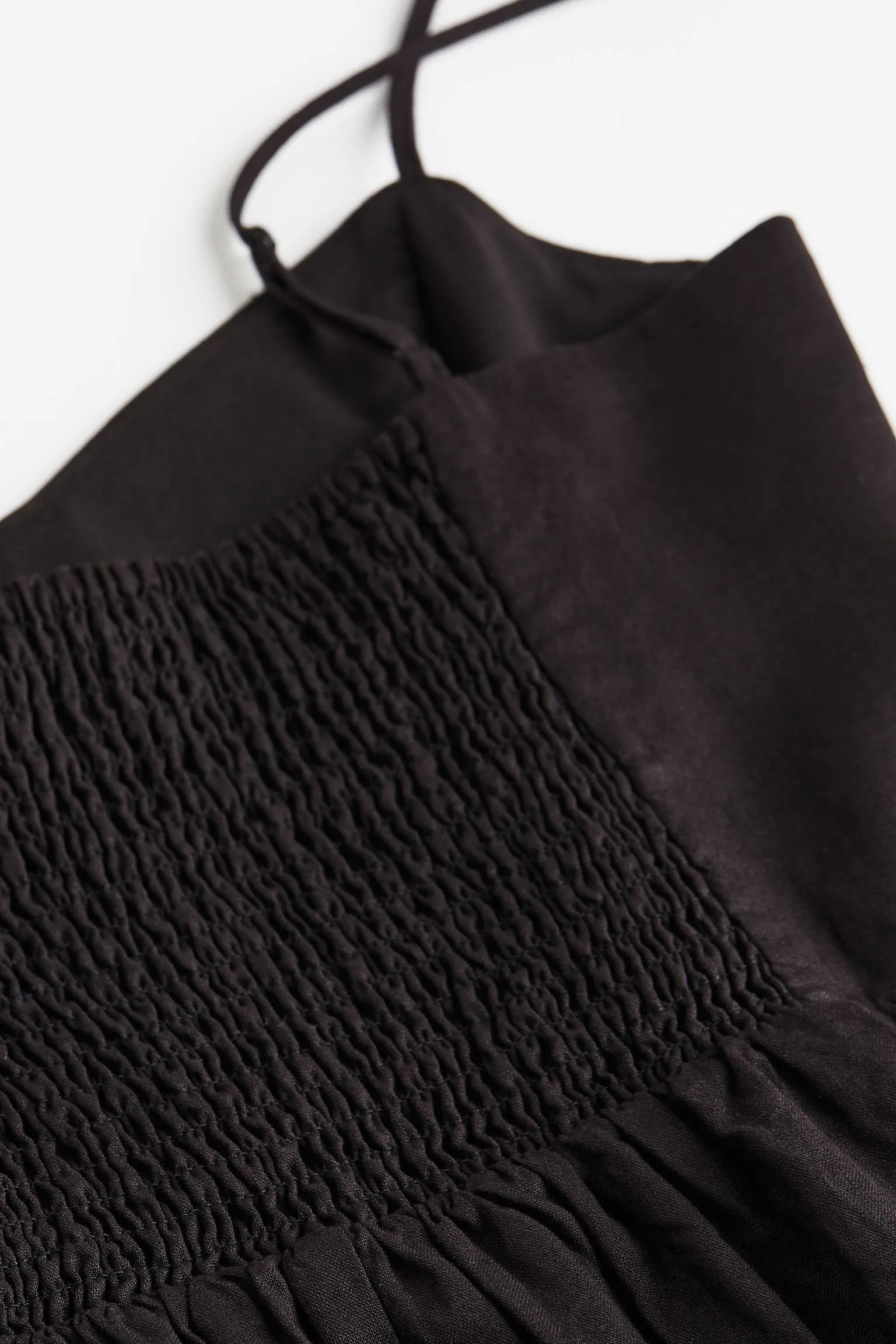 H&M Linen-blend dress, black