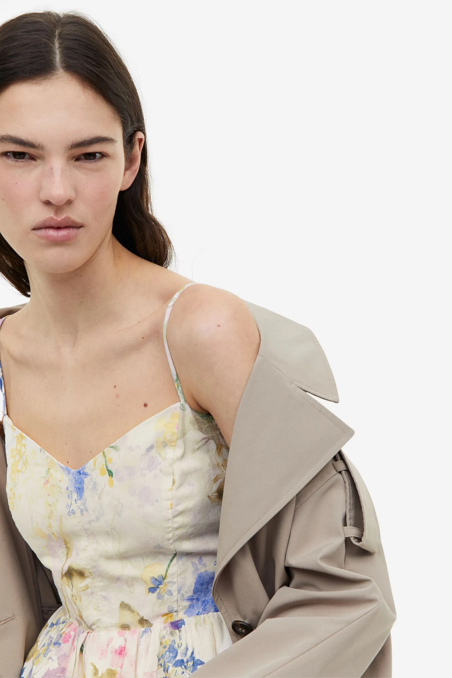 H&M Linen-blend dress, multicolor