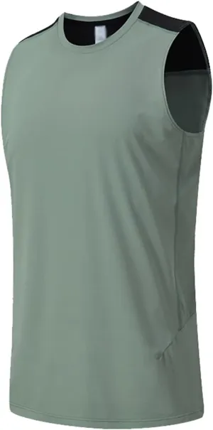HNVAVQ Men's Tank Top,Sleeveless T-Shirt Vest Tops Quick Dry Gym Vest Tops Breathable Shirts