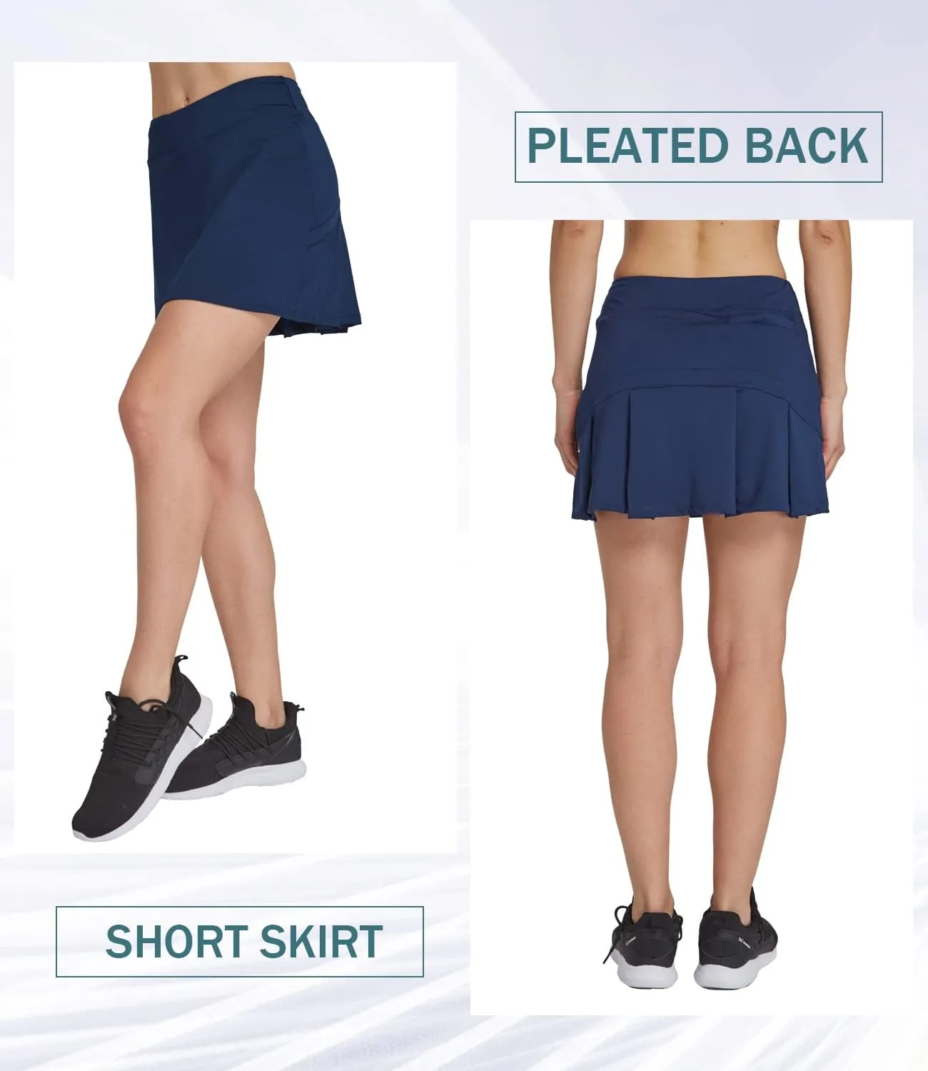 HonourSex Women Golf Skirts with Pockets Tennis Skirts with Shorts Skorts Activewear Hiking Workout