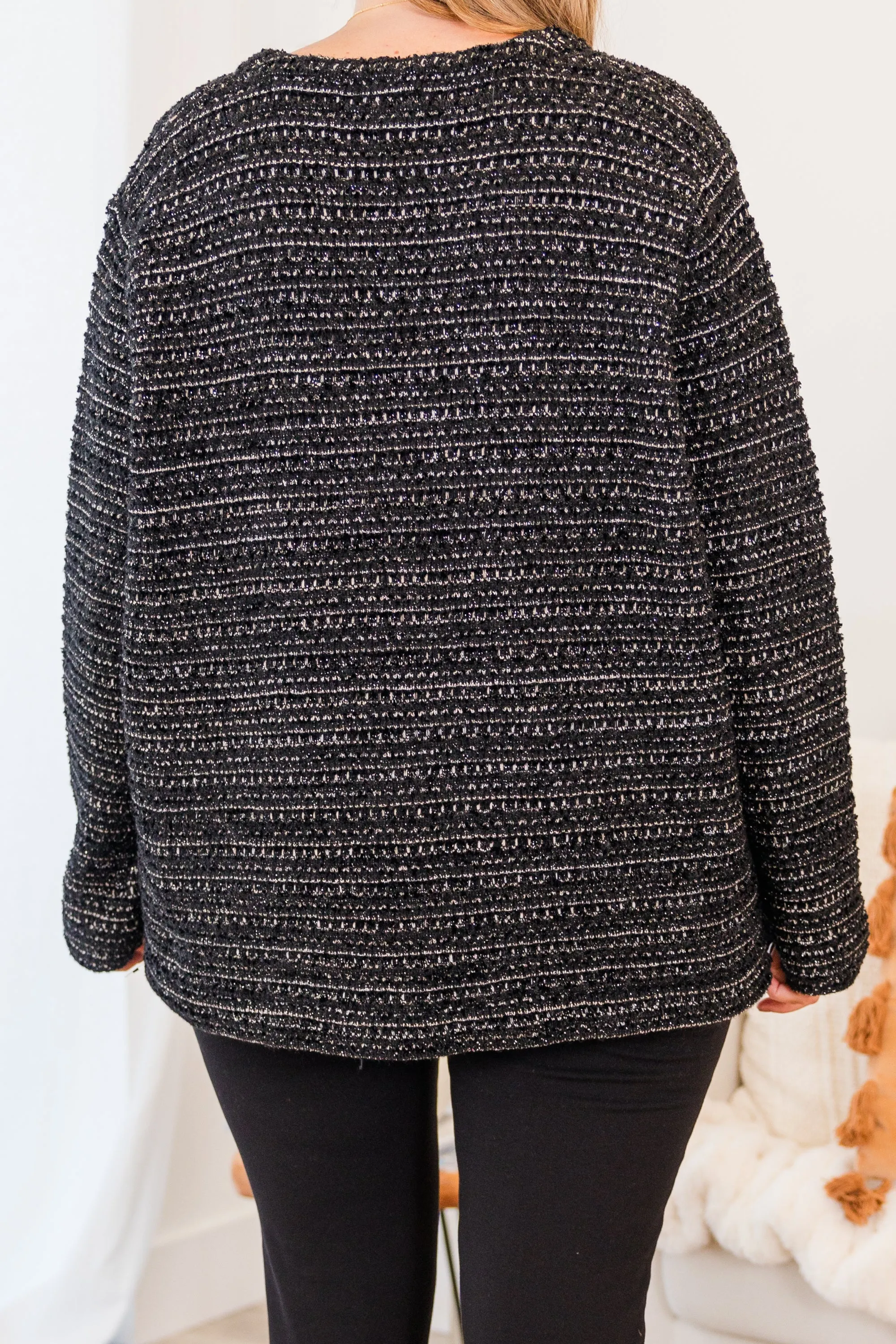It's So Chilly Cardigan, Black