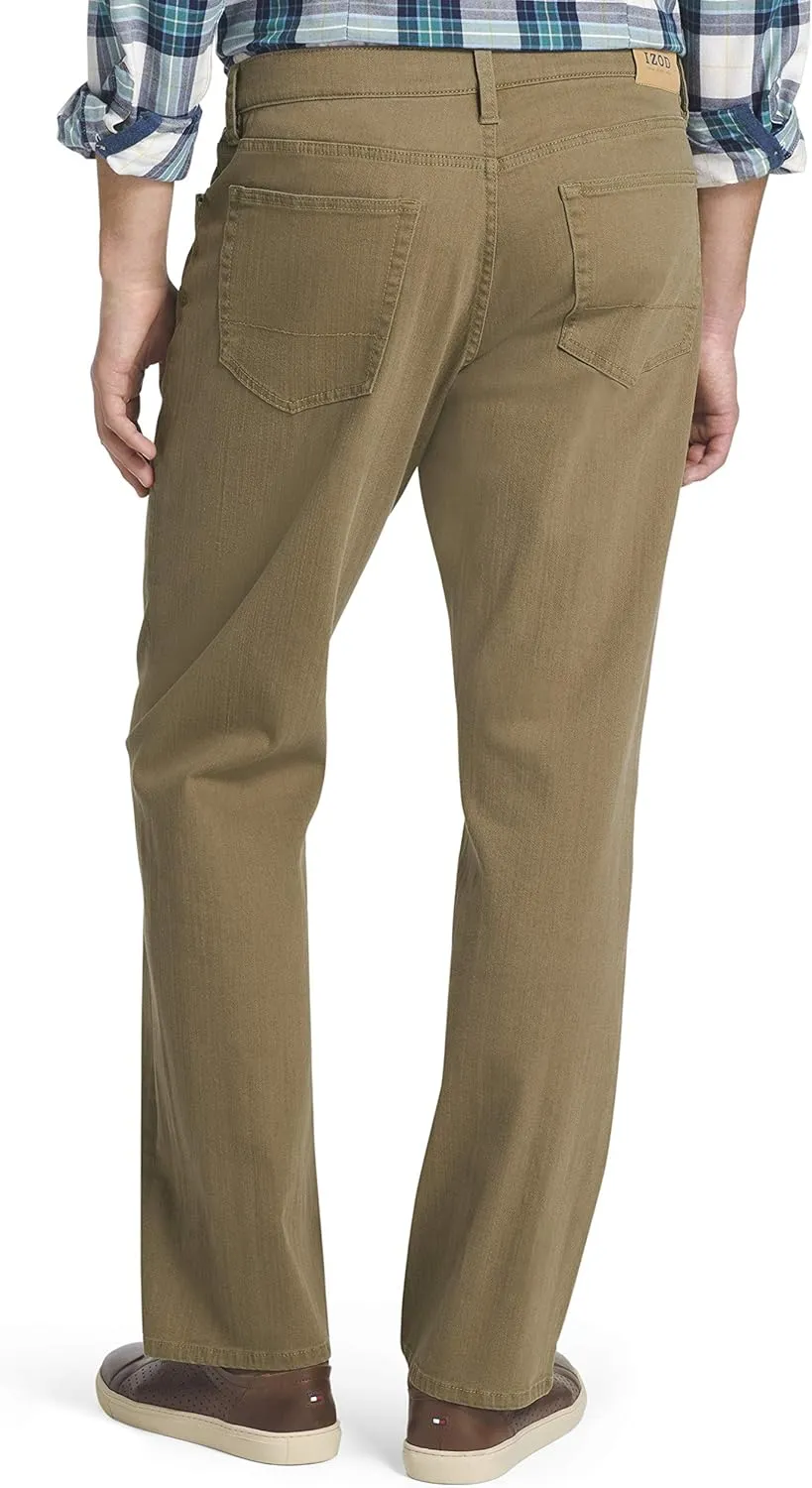 IZOD Men's Relaxed Fit Comfort Stretch Denim Jeans