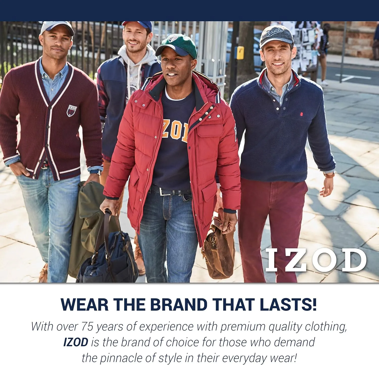 IZOD Men's Relaxed Fit Comfort Stretch Denim Jeans