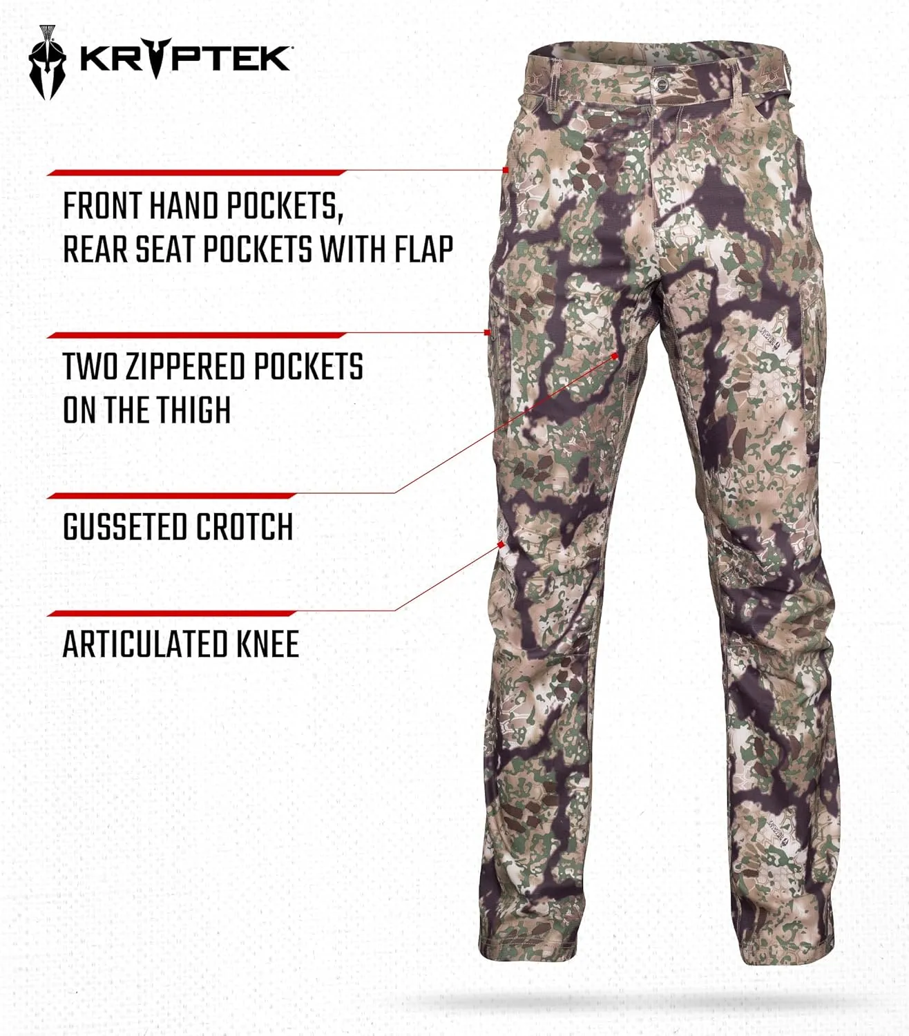 Kryptek - Sonora Pant, Extreme Lightweight, Warm Weather Hunting Pant