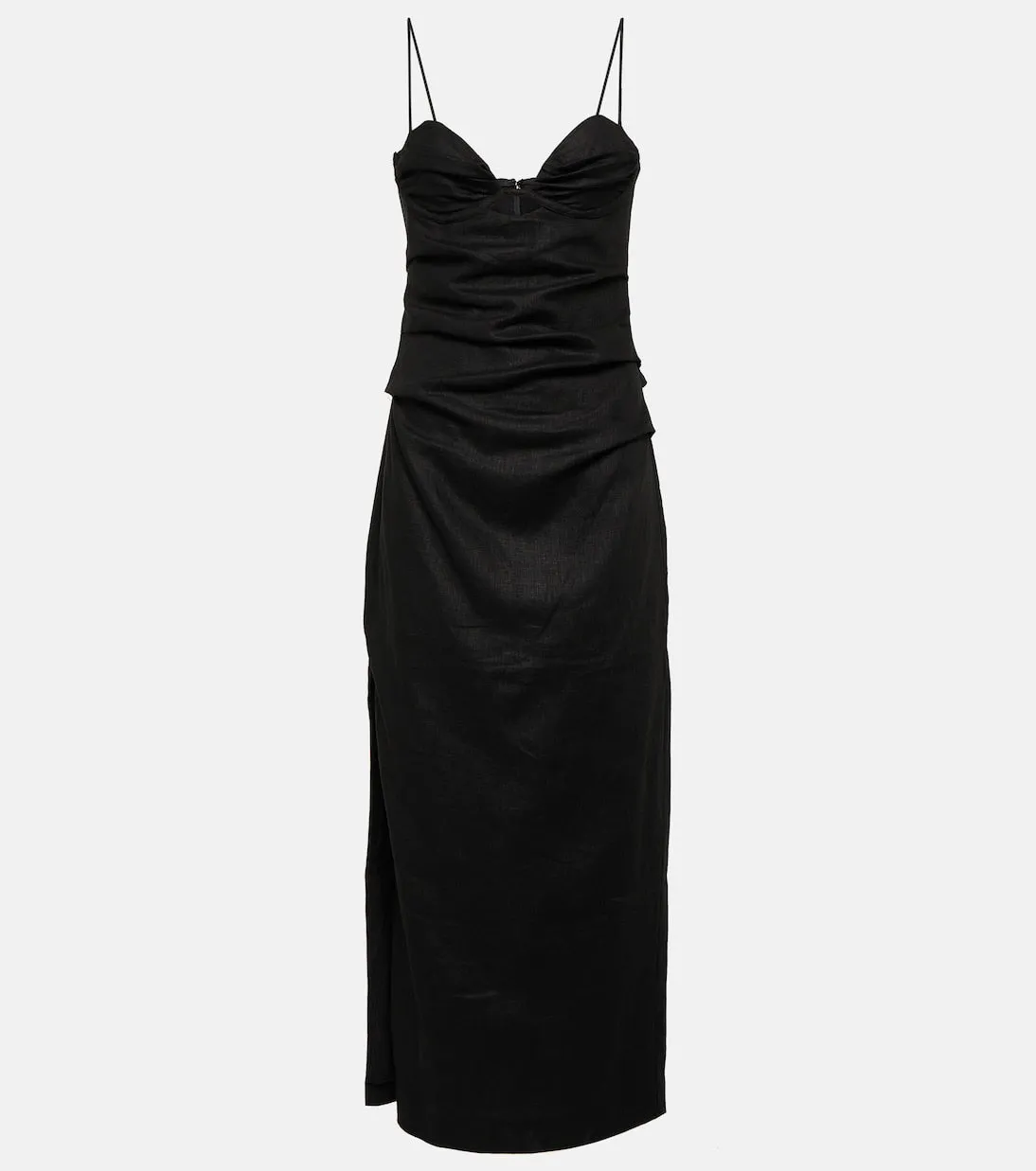 Linen maxi dress noemi Sir, black